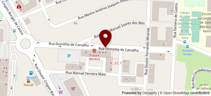 Rua Domitilia Carvalho, Santa Maria da Feira