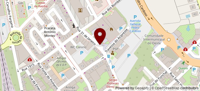 Rua dos Bombeiros Volunt�rios, Caldas da Rainha