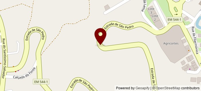 Estrada de S�o Pedro, Cortes