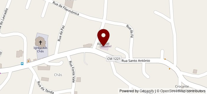 Estrada da Amieira, Ch�s