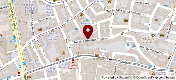 Rua Fernandes Tom�s, Lisboa