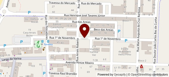 Rua 1� de Novembro, Torreira