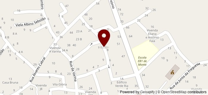 Rua Mestre Jo�o Carlos Fidalgo, Monte