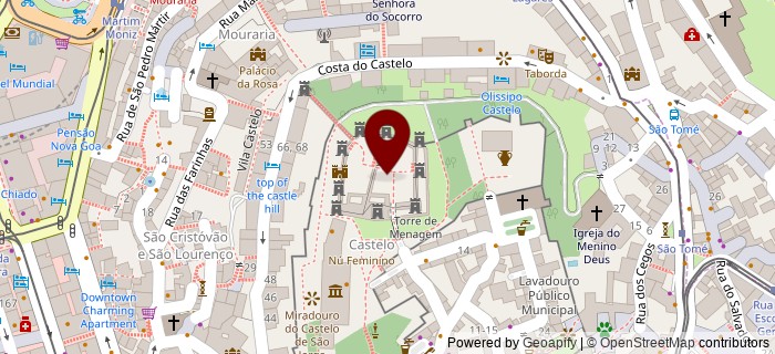 Rua da Encosta, Capelas