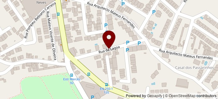 Rua da Lagoa, Algueir�o