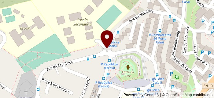 Rua da Rep�blica, Forte da Casa