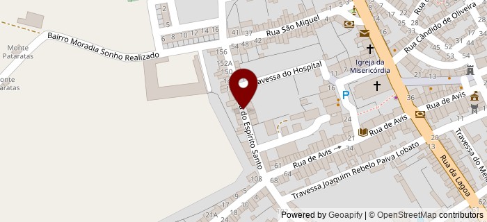 Rua do Esp�rito Santo, Fronteira