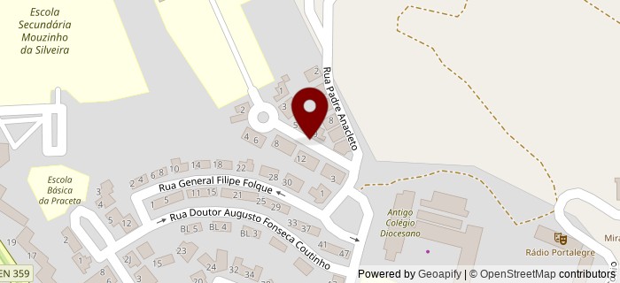 Rua Dom Agostinho Lopes de Moura, Portalegre