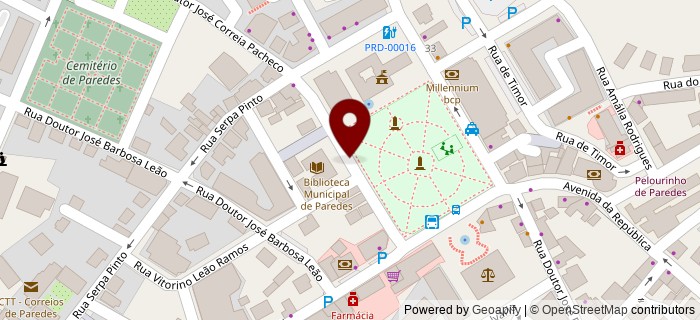 Pra�a Jos� Guilherme, Paredes