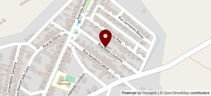 Rua Gago Coutinho, Cabe�a Gorda