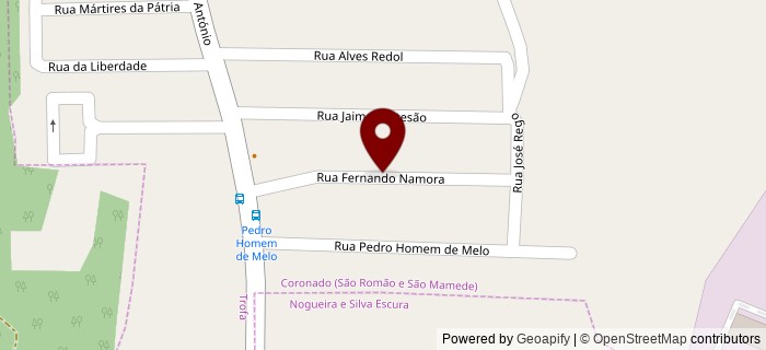 Rua Fernando Namora, So Mamede Coronado