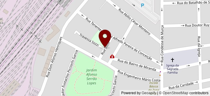 Travessa de Sozzi, Entroncamento