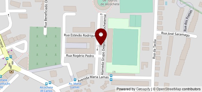 Alameda do Grupo Desportivo Alcochetense, Alcochete