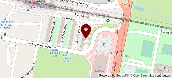 Praceta do Bloco Canas de Senhorim, Barreiro