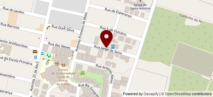 Rua Jorge de Sena, Pinhal de Frades