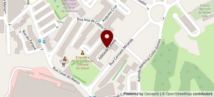 Praceta Adelaide Cabete, Torre da Marinha