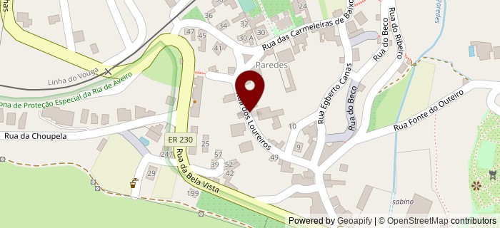 Rua dos Loureiros, Paredes