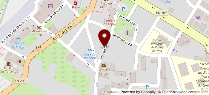 Rua da Lapa, Rebord�es de Santa Maria