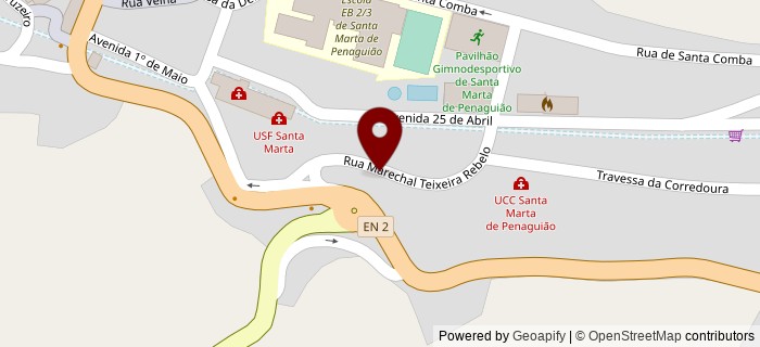 Rua Marechal Teixeira Rebelo, Santa Marta de Penagui�o