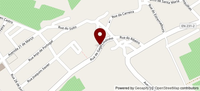 Rua Gago Coutinho, Nelas