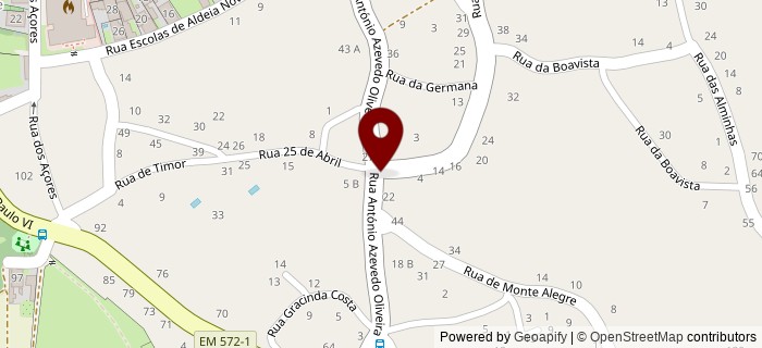 Rua Antnio Azevedo Oliveira, Ribeiro