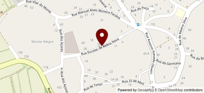 Rua da Escola da Aldeia Nova, Ribeiro