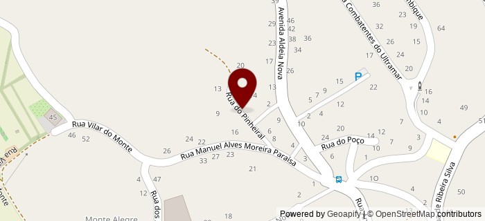 Rua do Pinheiral, Ribeiro