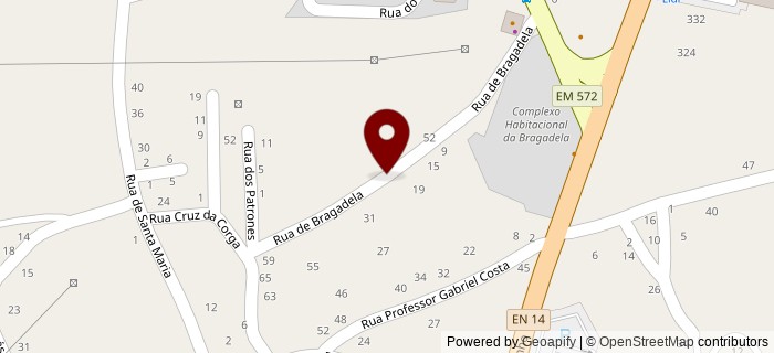 Rua da Bragadela, Ribeiro