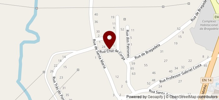 Rua da Cruz da Corga, Ribeiro