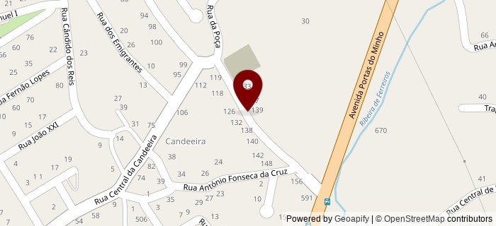 Rua Central da Candieira, Ribeiro