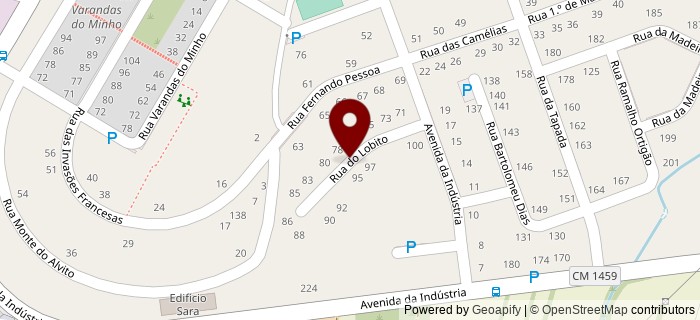 Rua do Lobito, Ribeiro