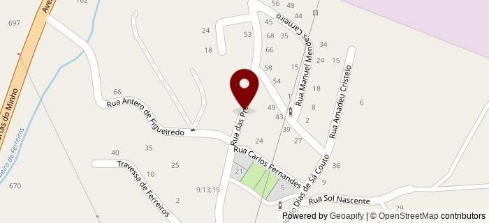 Rua das Presas, Ribeiro