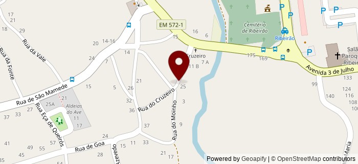 Rua do Cruzeiro, Ribeiro