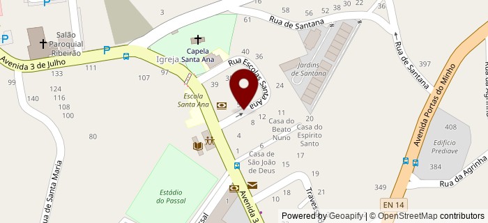 Rua da Escola de Santa Ana, Ribeiro