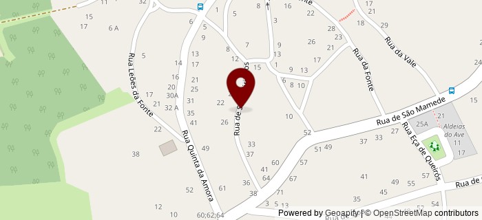 Rua dos Salgueirinhos, Ribeiro