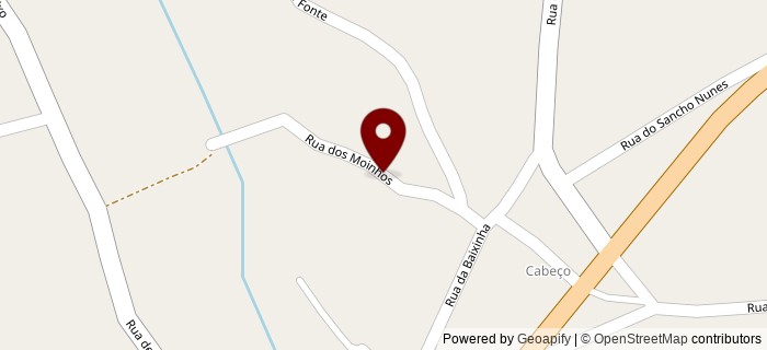 Rua dos Moinhos, Cabe�o