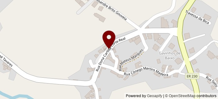 Rua Dona Carlota Corte Real, Gavinhos de Baixo