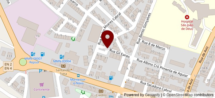 Rua Gil Eanes, Montemor-O-Novo