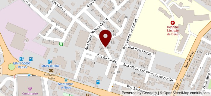 Rua Bartolomeu Dias, Montemor-O-Novo