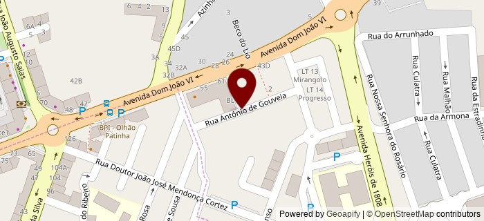 Rua Ant�nio de Gouveia, Olh�o