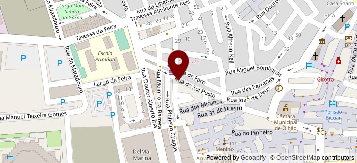 Rua do Sol Posto, Olh�o